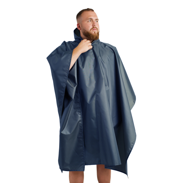 Дощовик пончо owersize Майстерня Онищенко синій