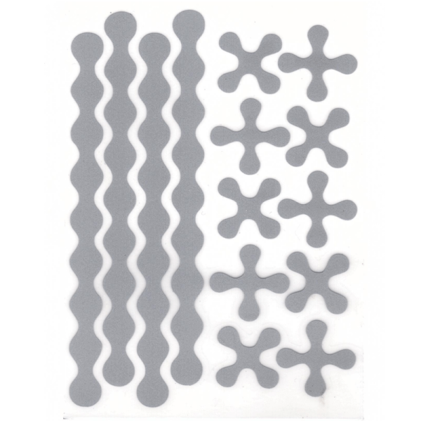 Термонаклейка светоотражающая Волны