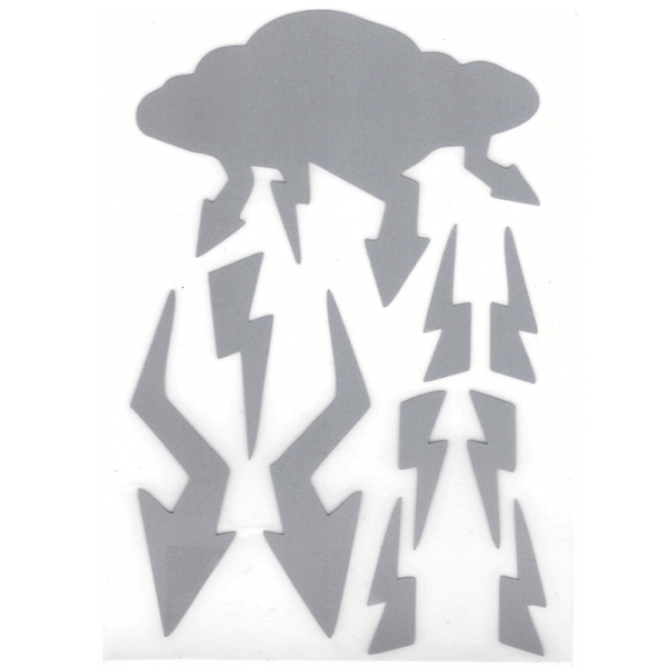 Термонаклейка светоотражающая Гроза