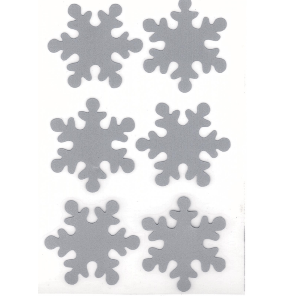 Термонаклейка светоотражающая Снежинки