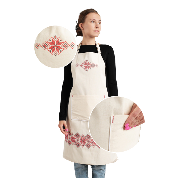 Фартух з вишивкою на підкладці Майстерня Онищенко 86x64 см