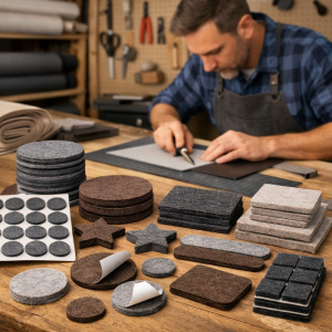 Изготовление фетровых самоклеек на заказ